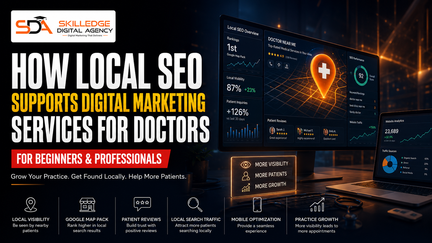 How Local SEO Supports Digital Marketing Services for Doctors: Digital marketing for doctors: how to build trust online