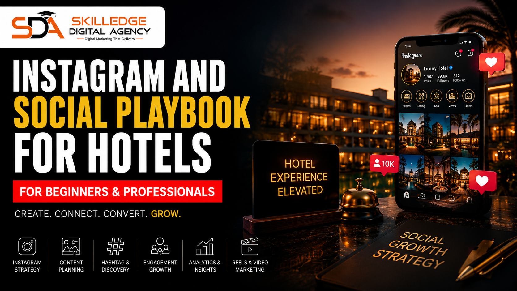 Instagram and social playbook for hotels: Hotel digital marketing strategy: from Google to Instagram