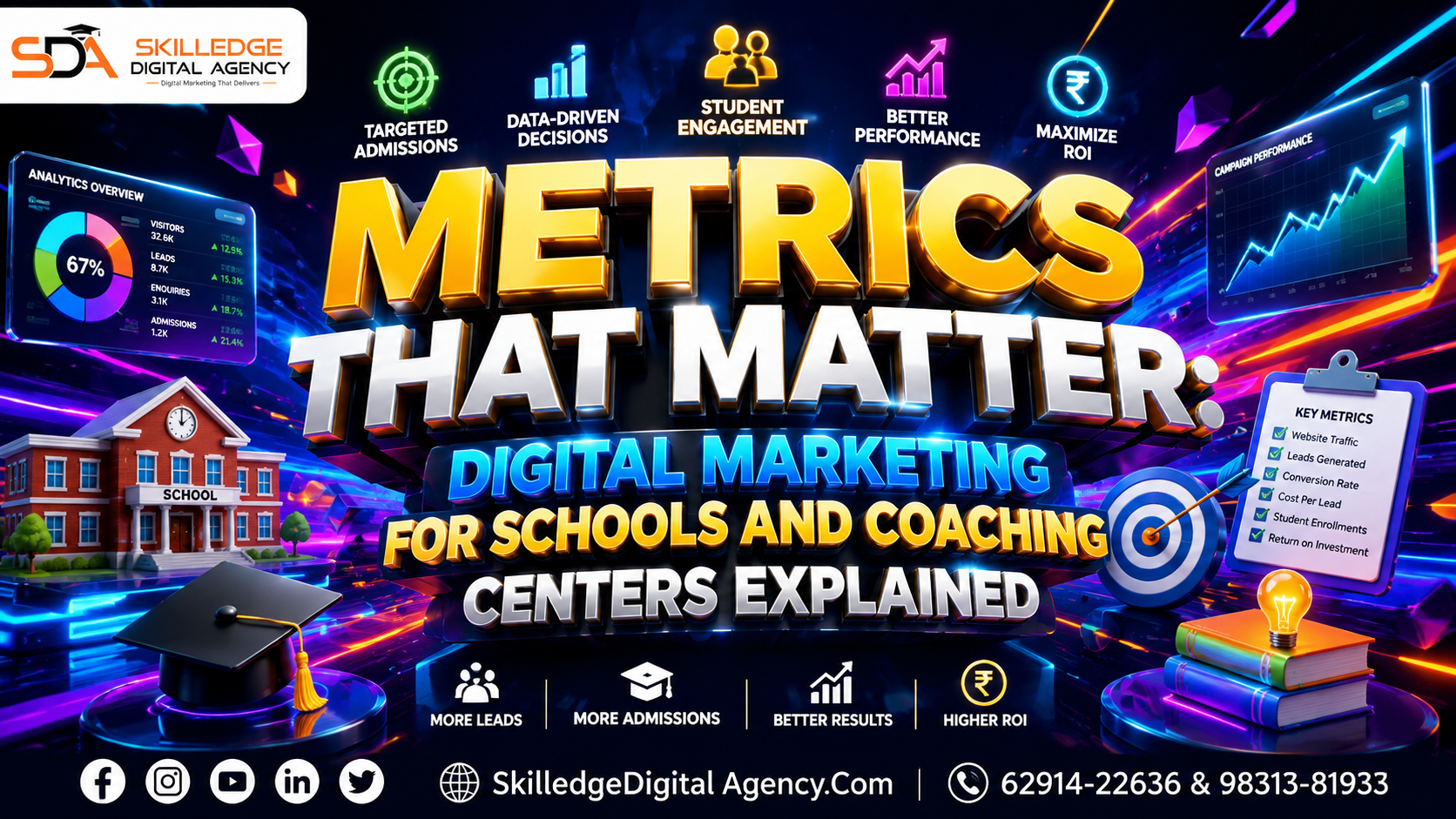 Metrics that matter Digital marketing for schools and coaching centers explained