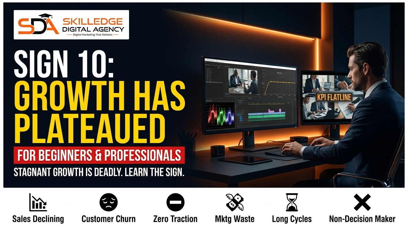 Sign 10 Growth has plateaued