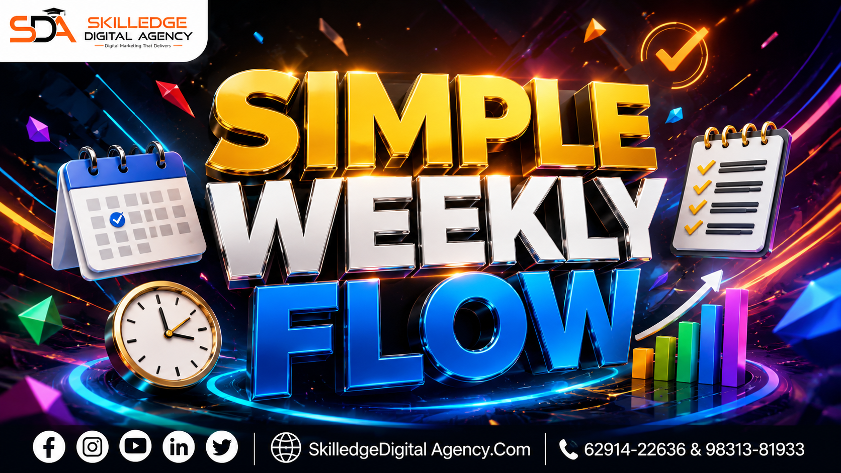 Simple weekly flow: How photographers grow their business with social media and SEO