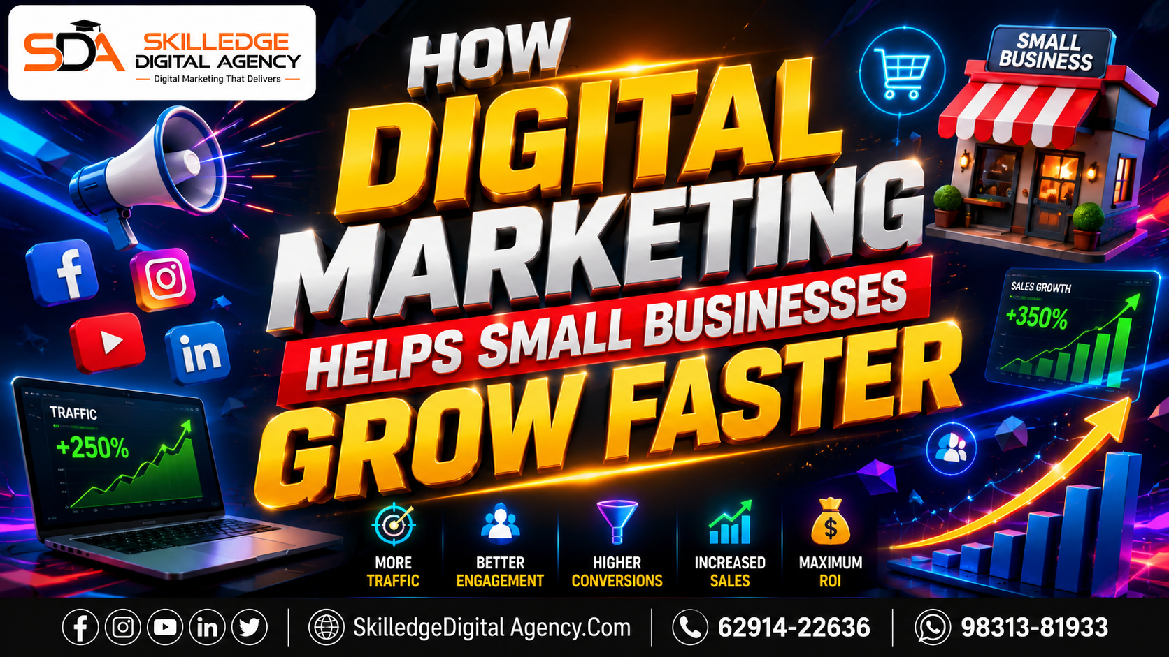 Skilledge Digital Agency Focuses on Growth Systems: How digital marketing helps small businesses grow faster