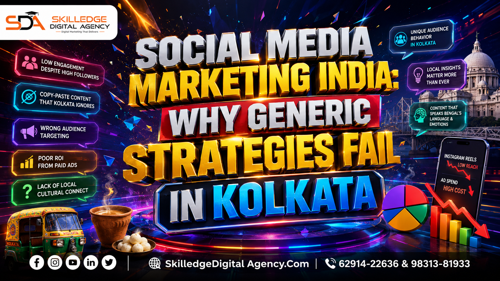 Social Media Marketing India Why Generic Strategies Fail in Kolkata: Why Kolkata businesses are turning to digital marketing agencies