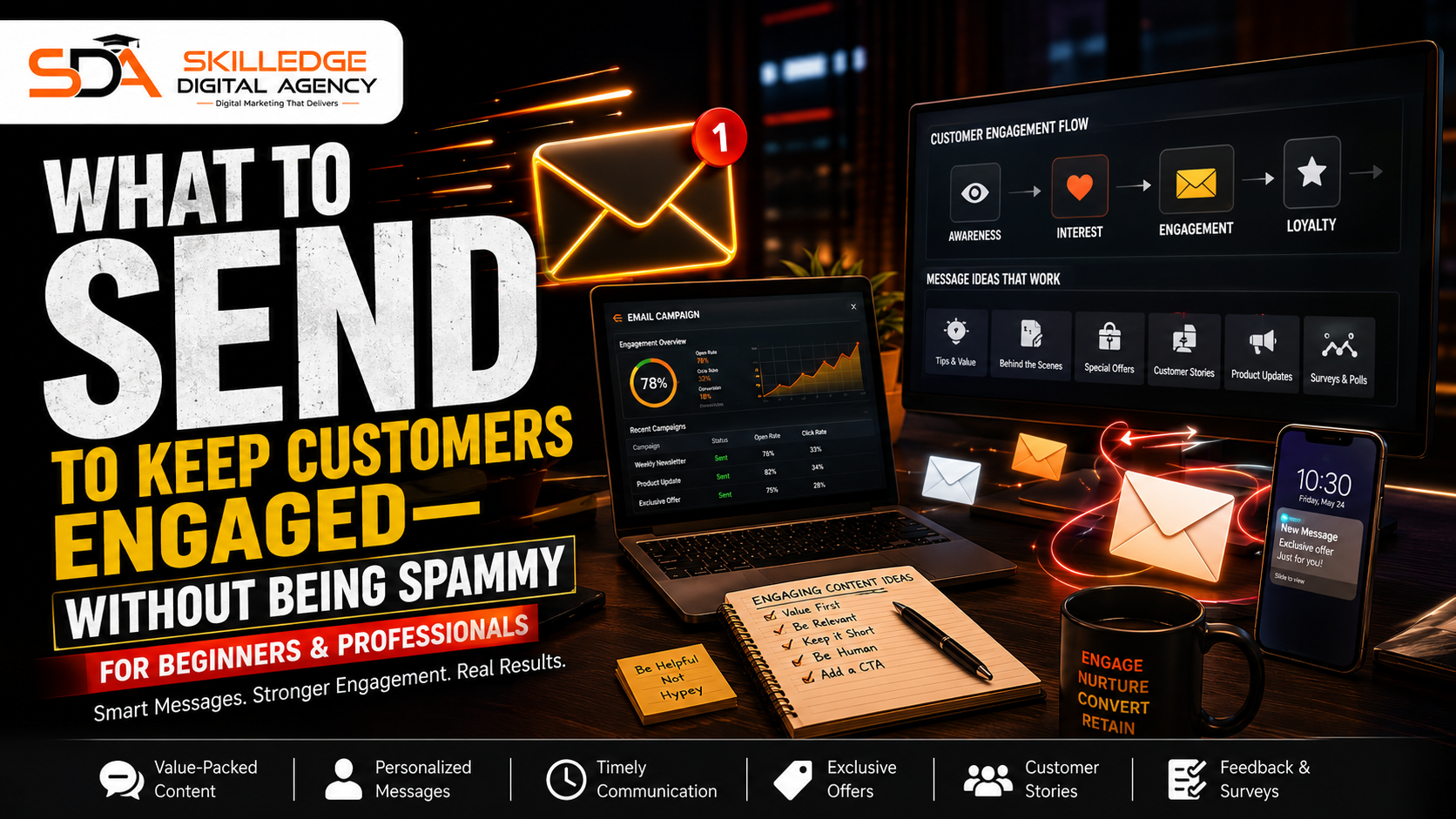 What to Send to Keep Customers Engaged—Without Being Spammy: Digital Marketing for Restaurants