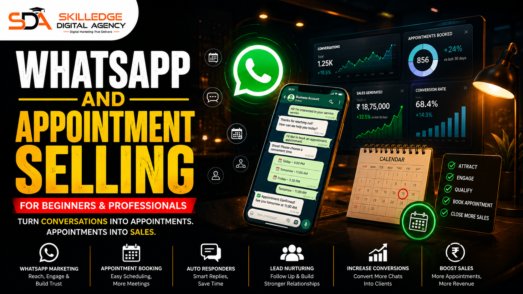 WhatsApp and appointment selling