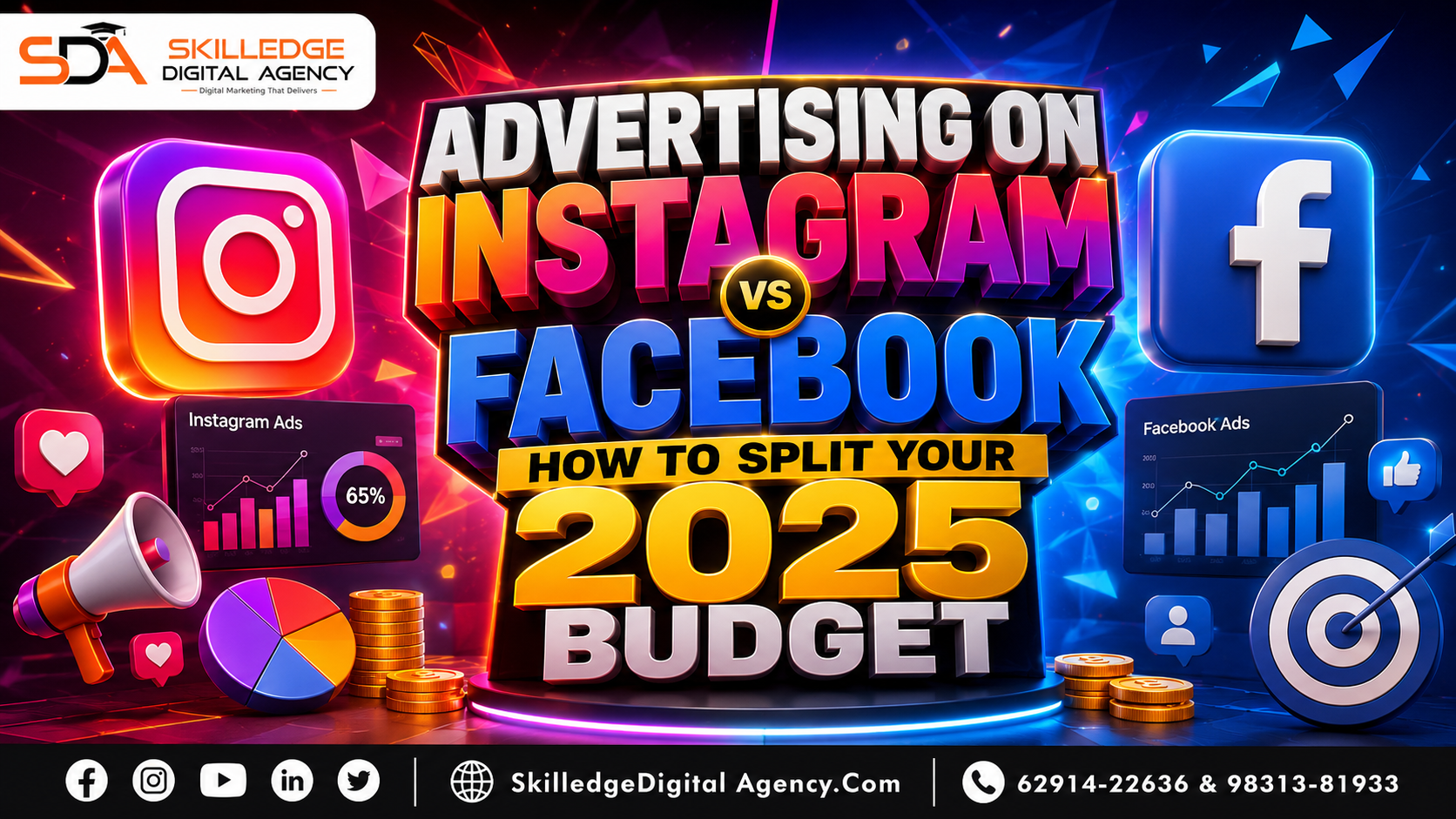Advertising on Instagram vs Facebook – how to split your 2025 budget