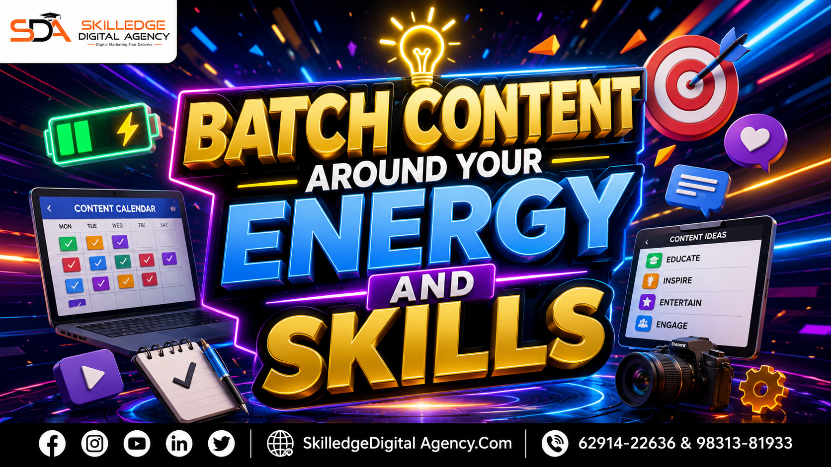 Batch Content Around Your Energy and Skills