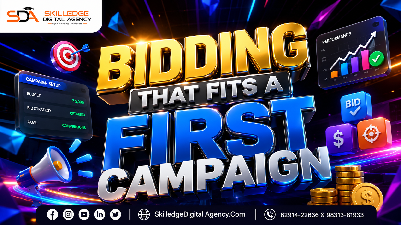 Bidding that fits a first campaign: How to set up your first Google Ads campaign step by step