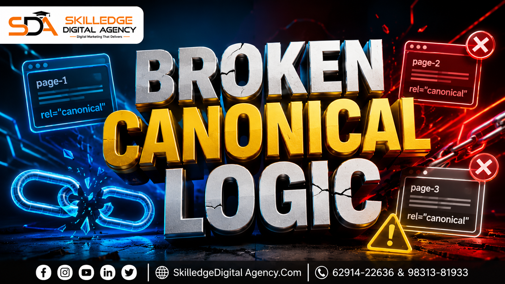 Broken canonical logic