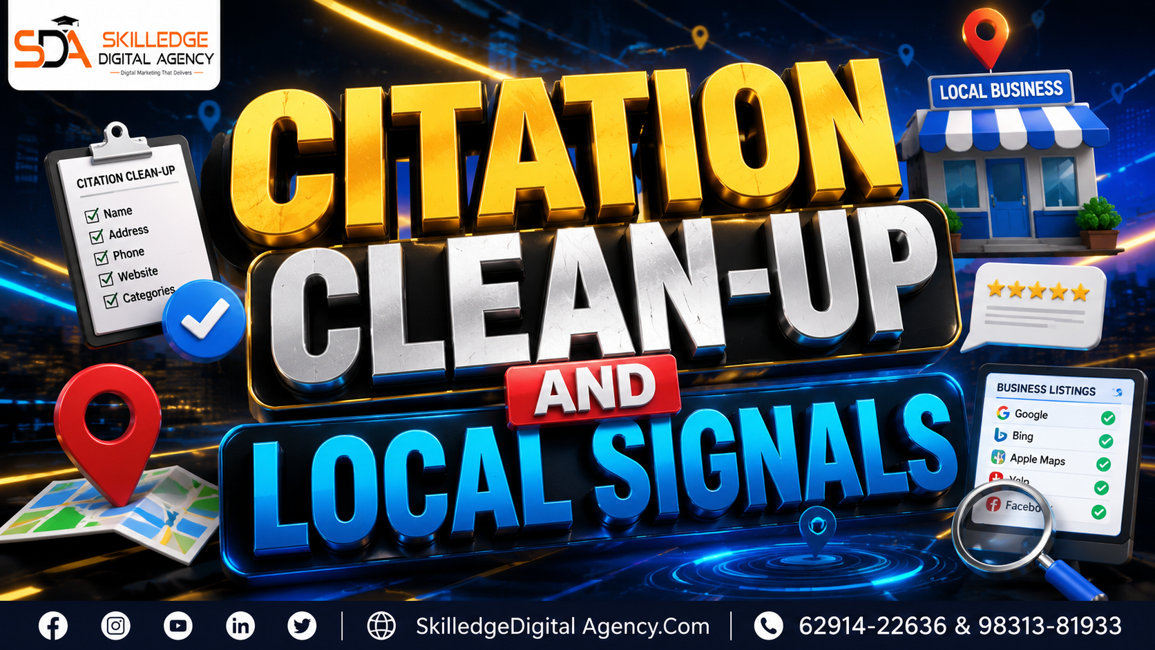 Citation clean-up and local signals
