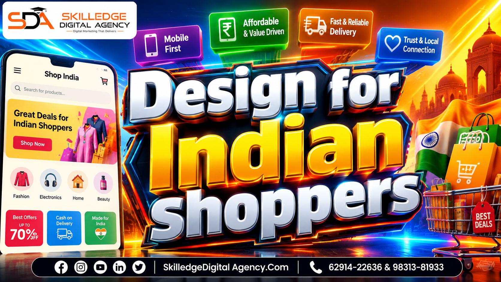 Design for Indian shoppers: How to set up an online store in India step by step