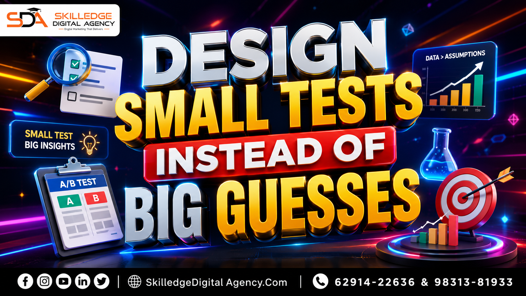 Design small tests instead of big guesses