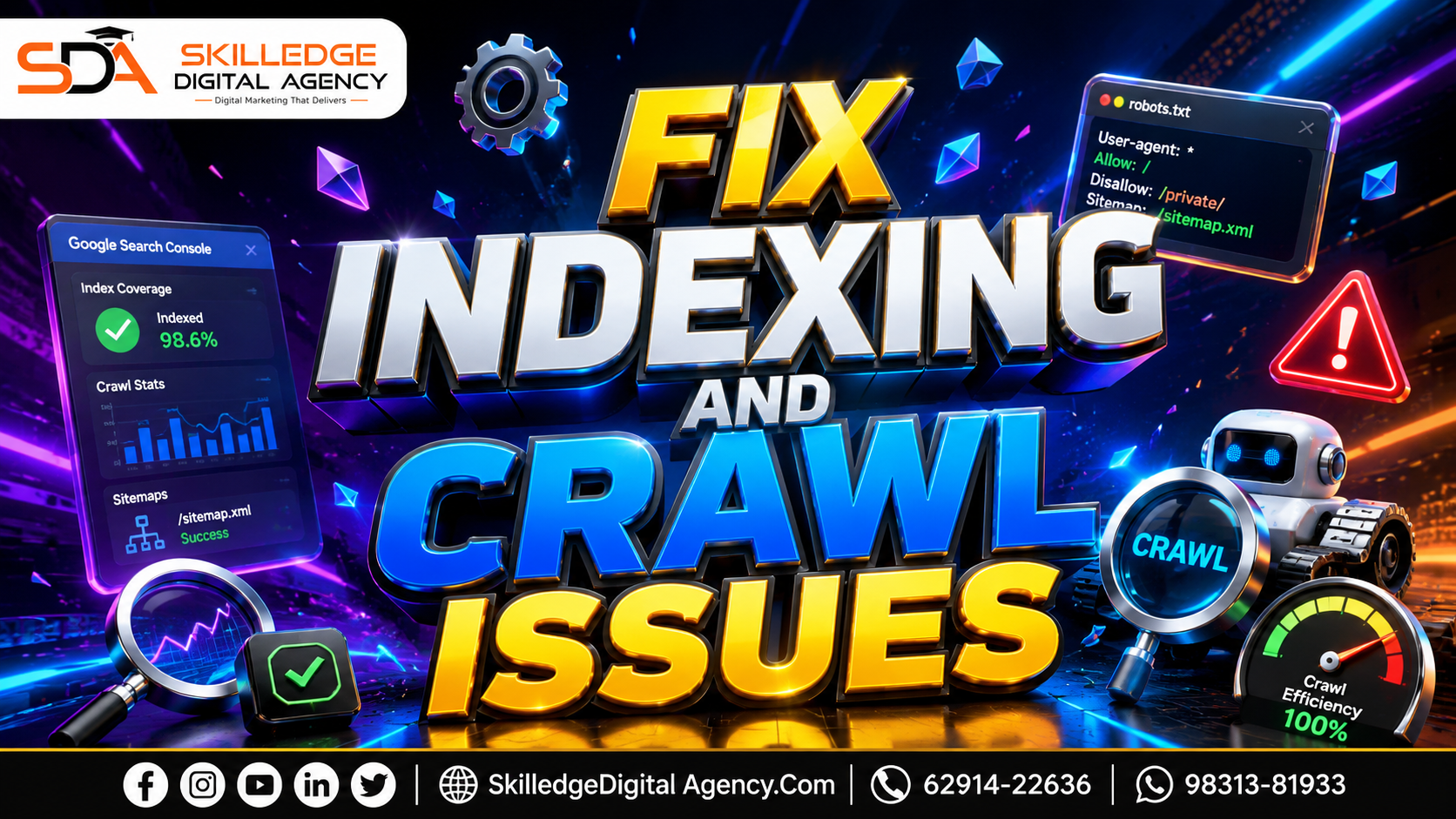 Fix indexing and crawl issues