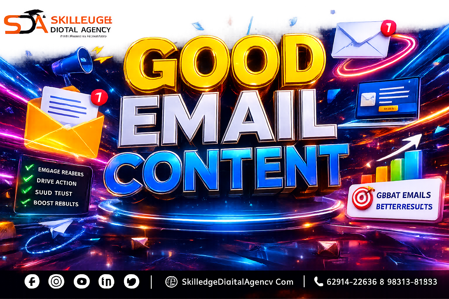 Good email content: Digital marketing for event management companies