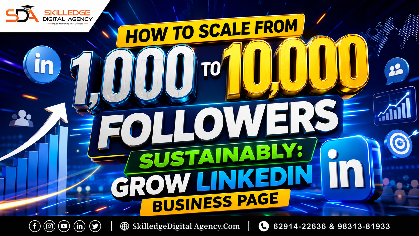 How to scale from 1,000 to 10,000 followers sustainably grow LinkedIn business page