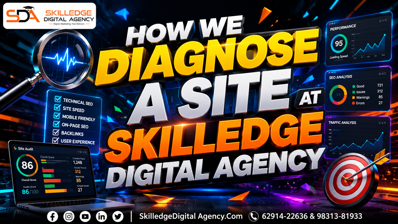 How we diagnose a site at Skilledge Digital Agency