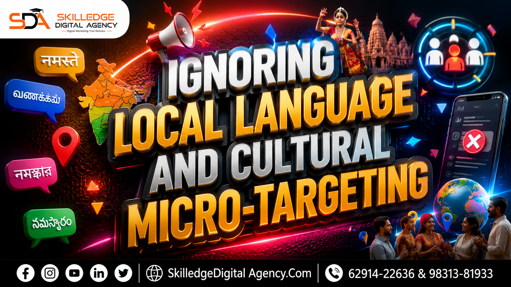 Ignoring local language and cultural micro-targeting