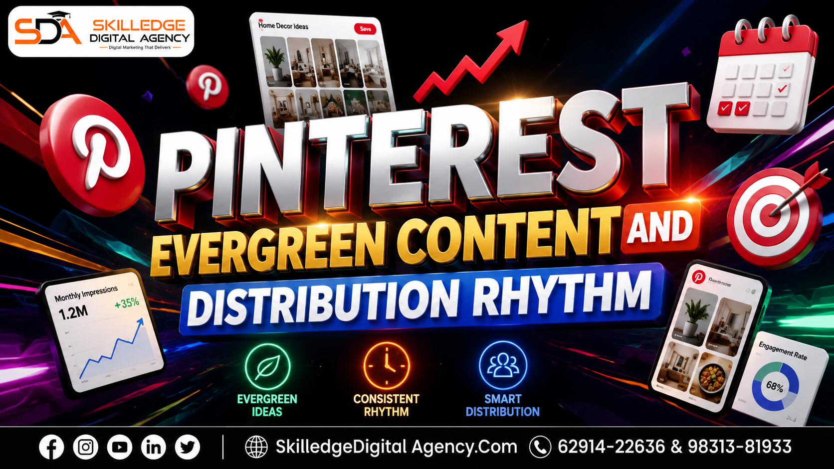 Pinterest — evergreen content and distribution rhythm