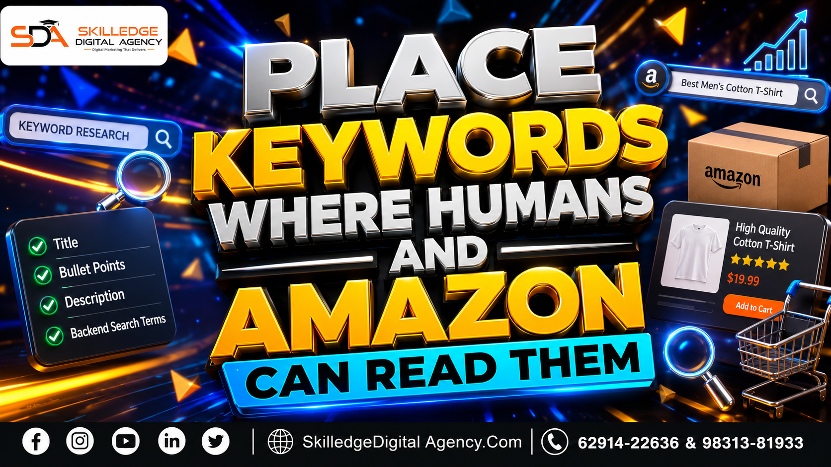 Place Keywords Where Humans AND Amazon Can Read Them: Amazon SEO: how to rank your product on the first page