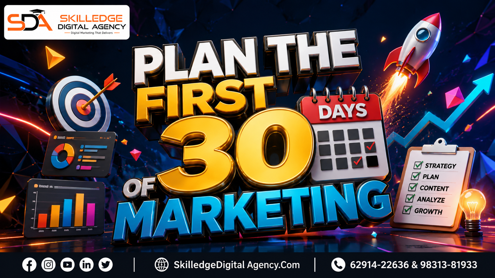 Plan the first 30 days of marketing: How to set up an online store in India step by step