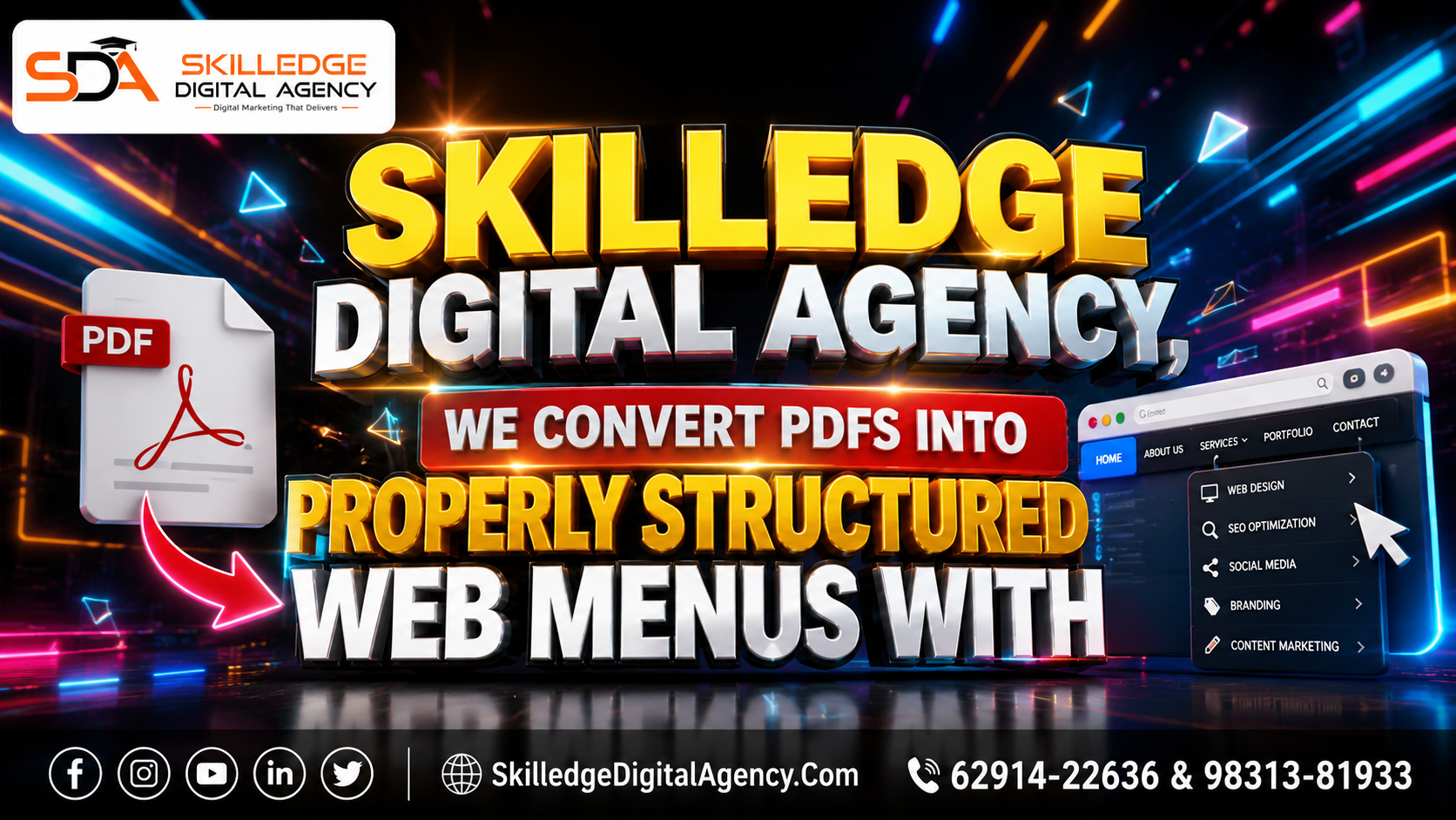 Skilledge Digital Agency, we convert PDFs into properly structured web menus with: Local SEO for restaurants: how to rank when people search nearby