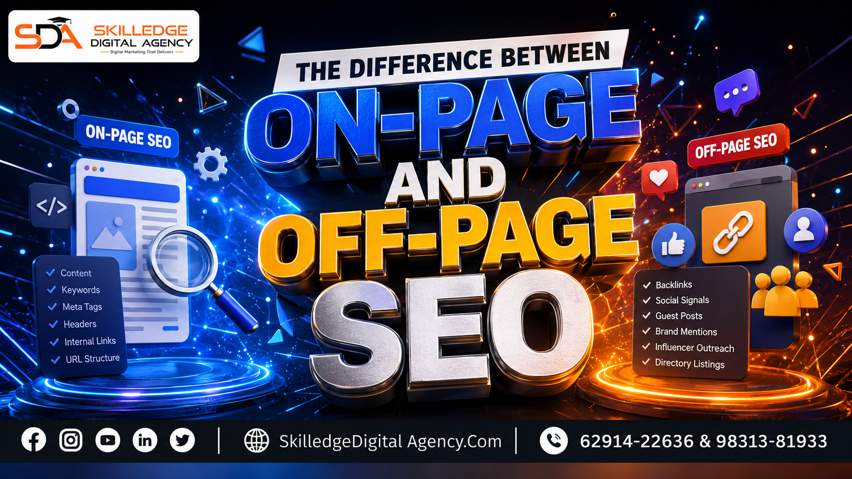 The difference between on-page and off-page SEO