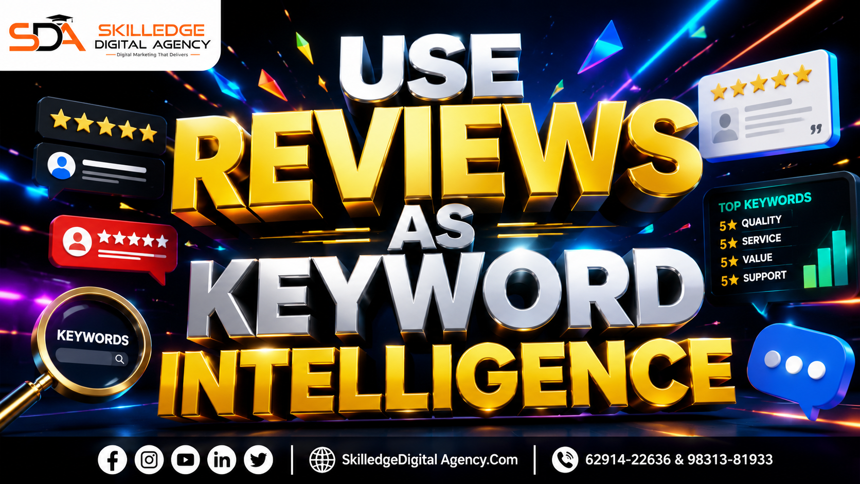 Use reviews as keyword intelligence