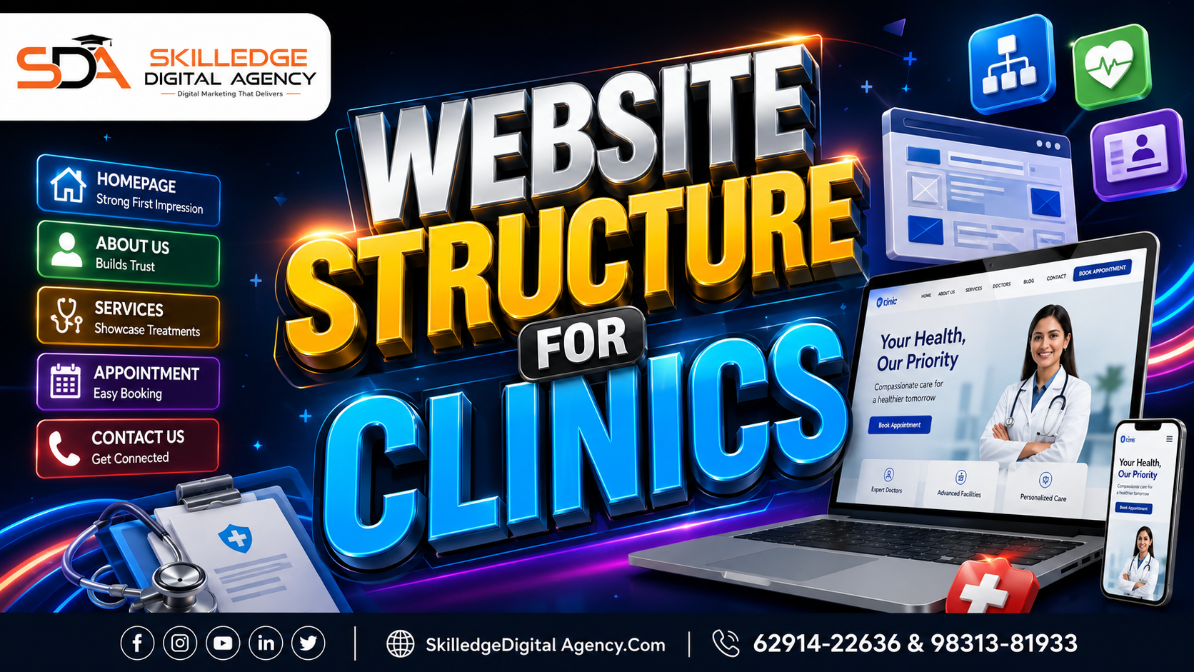 Website Structure for Clinics
