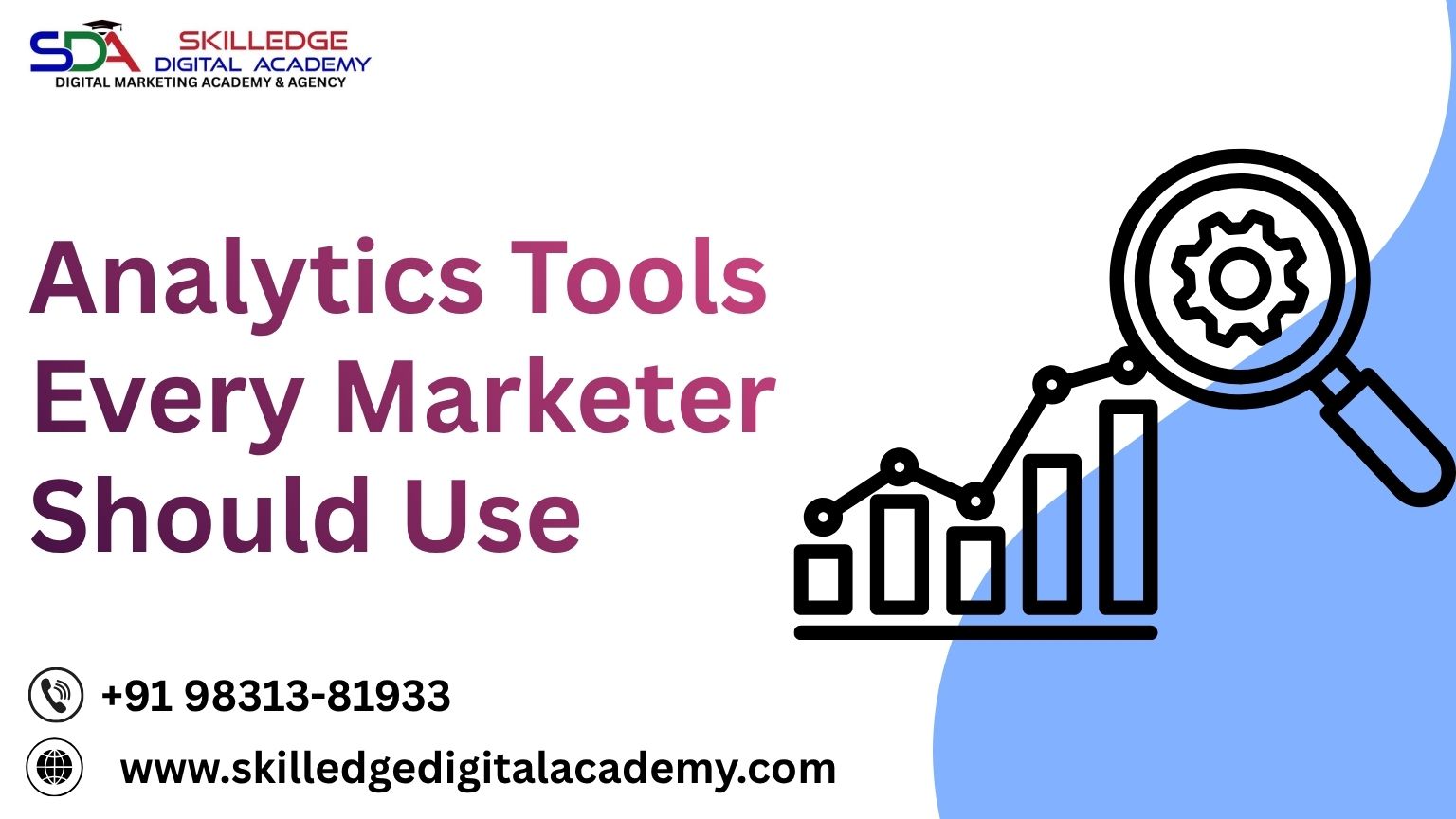 Digital marketer analyzing website traffic and conversion data on analytics dashboard