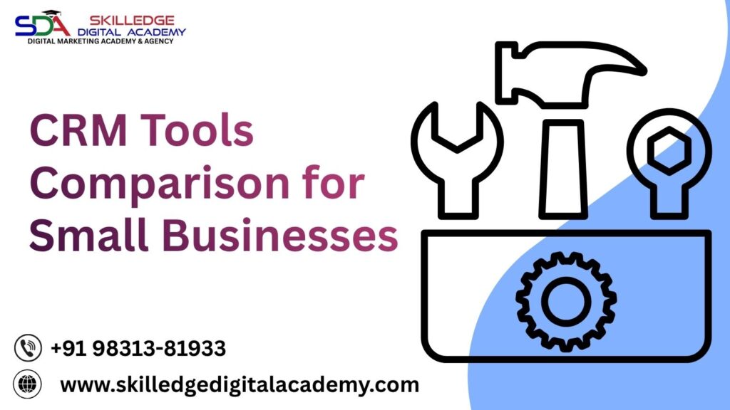 Small business owner analyzing CRM dashboard and customer data