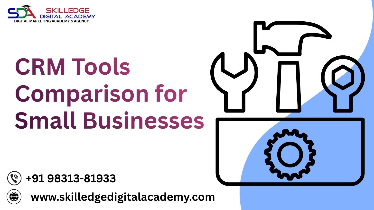 Small business owner analyzing CRM dashboard and customer data