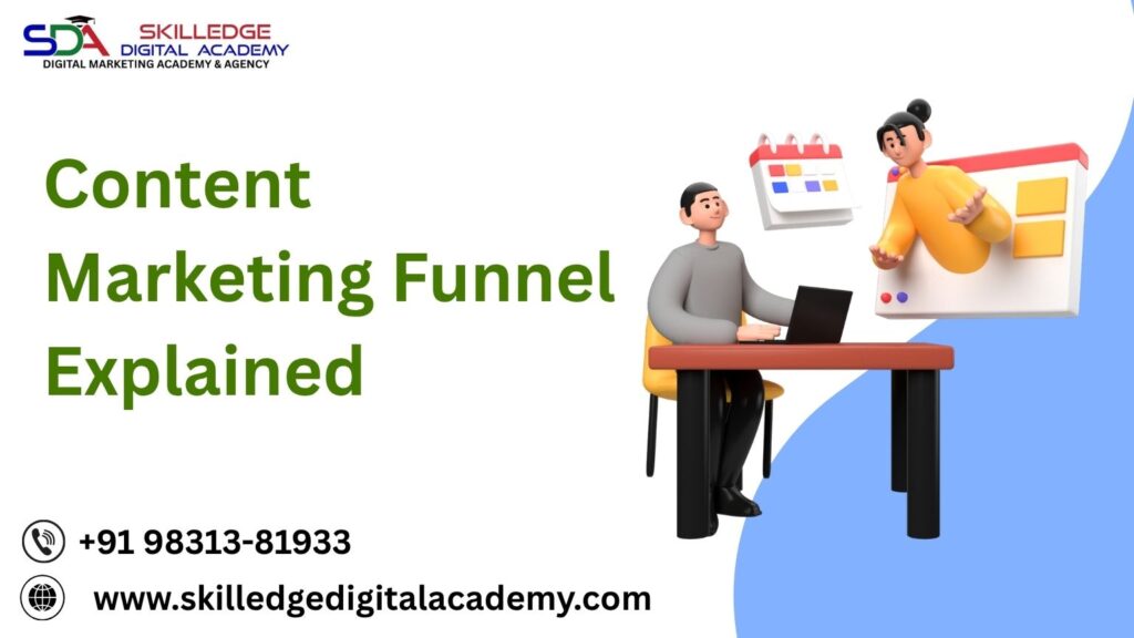 Content marketing funnel stages diagram for digital strategy