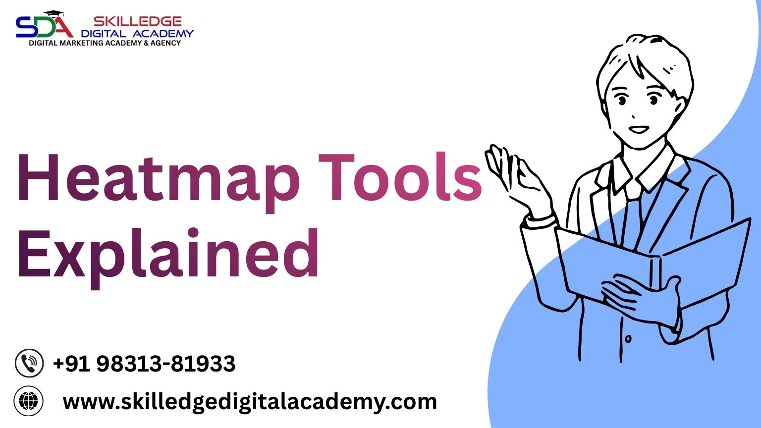 Website heatmap showing user clicks and scroll behavior on landing page 
