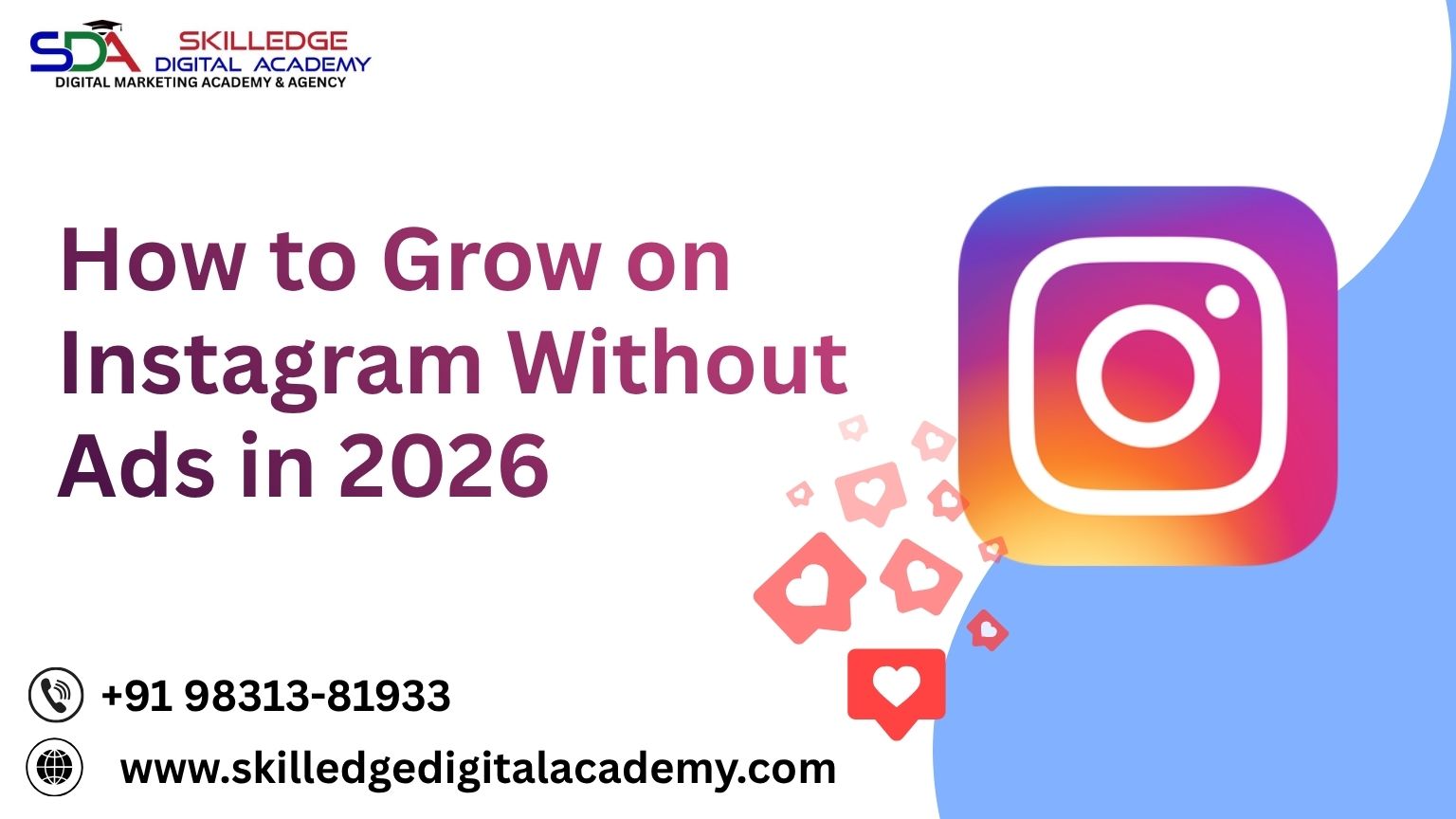 Grow Instagram without ads strategy illustration