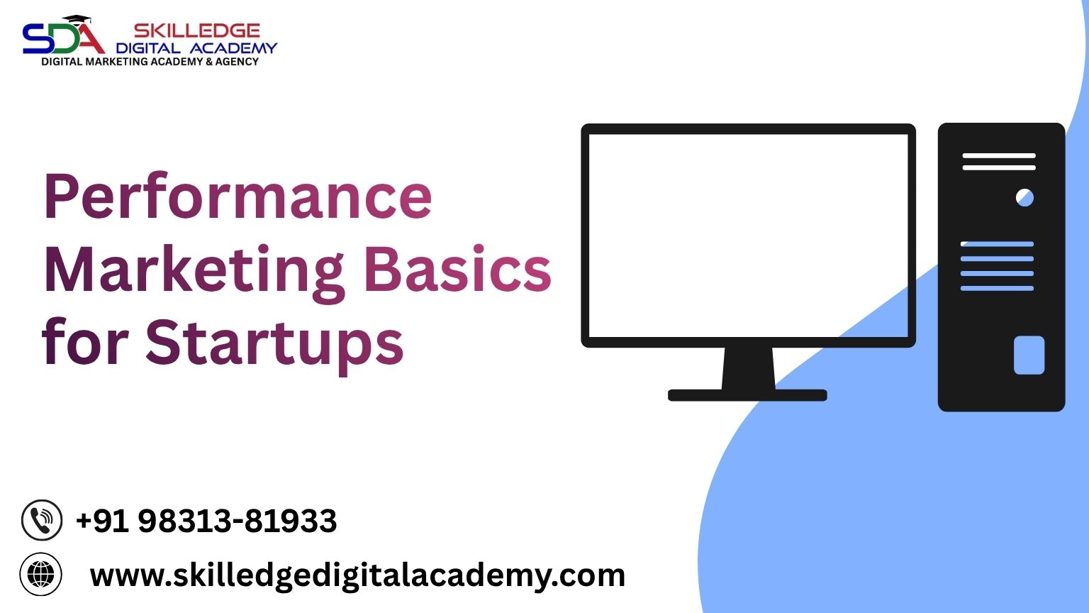 Startup dashboard showing performance marketing metrics and growth analytics