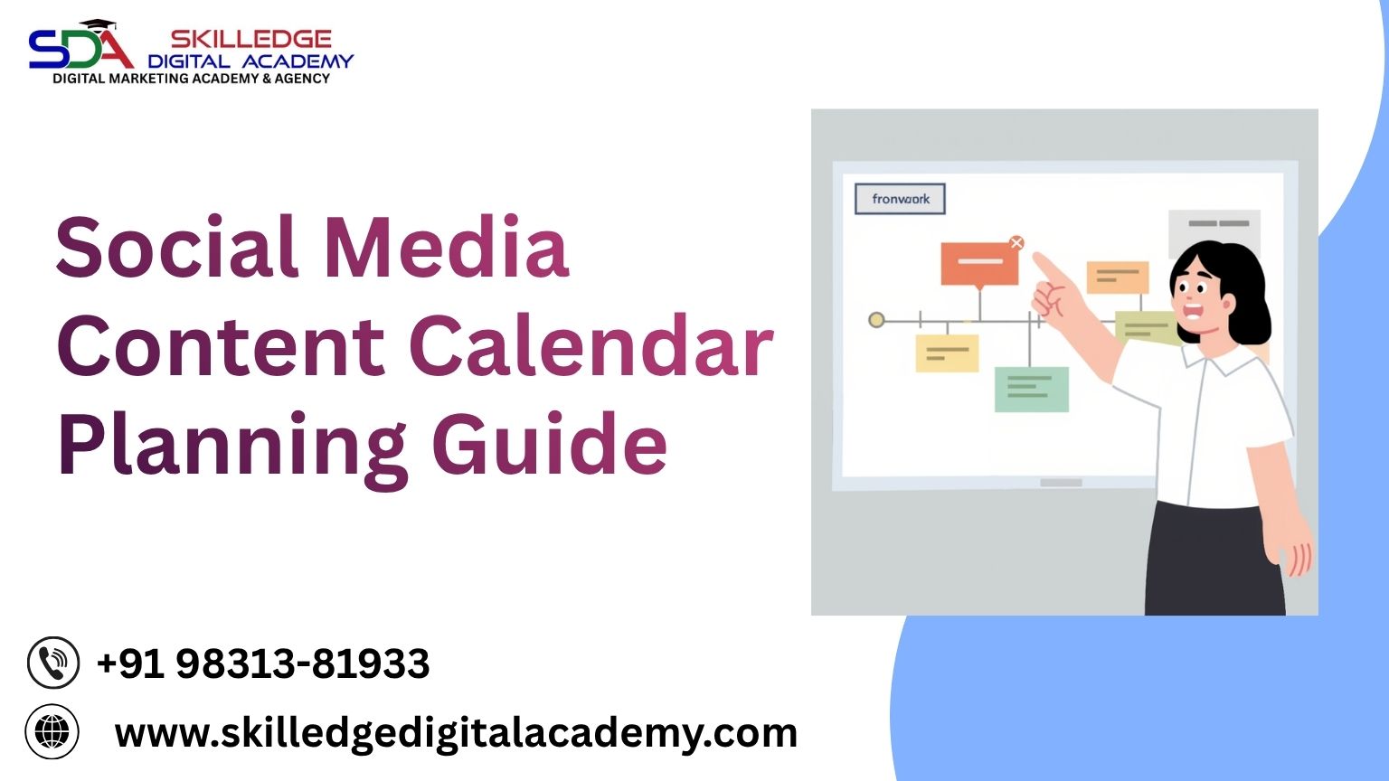 Social media content calendar planning workflow