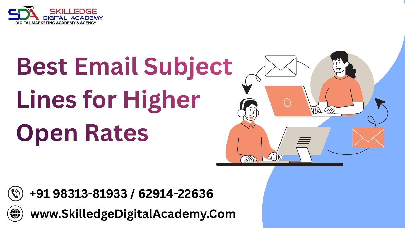 Email marketing dashboard showing Best Email Subject Lines