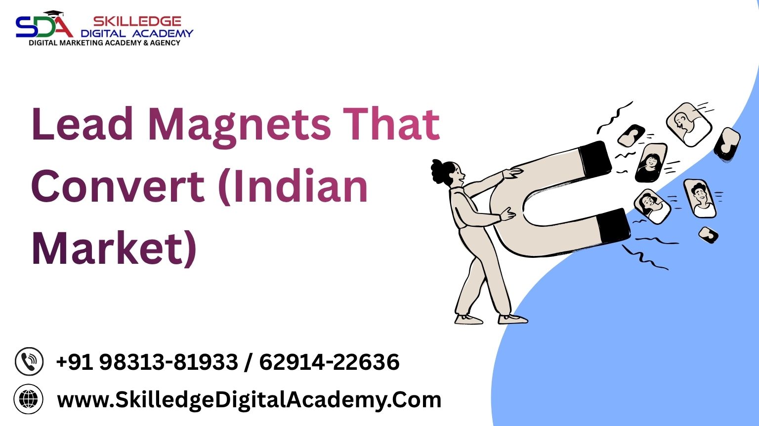 Digital Marketing Mentor explaining lead magnets that convert to students.